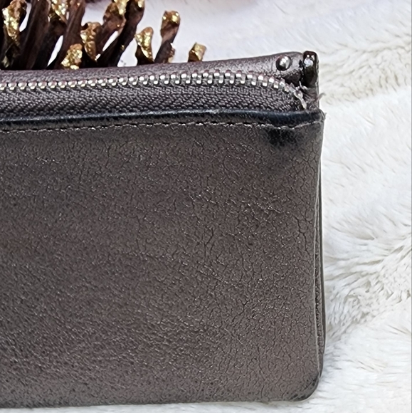 Brighton Metallic Studded Wallet EUC some corner rubbing - Picture 7 of 16